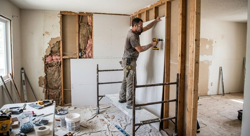 Bedroom Drywall Installation in Kansas City, MO