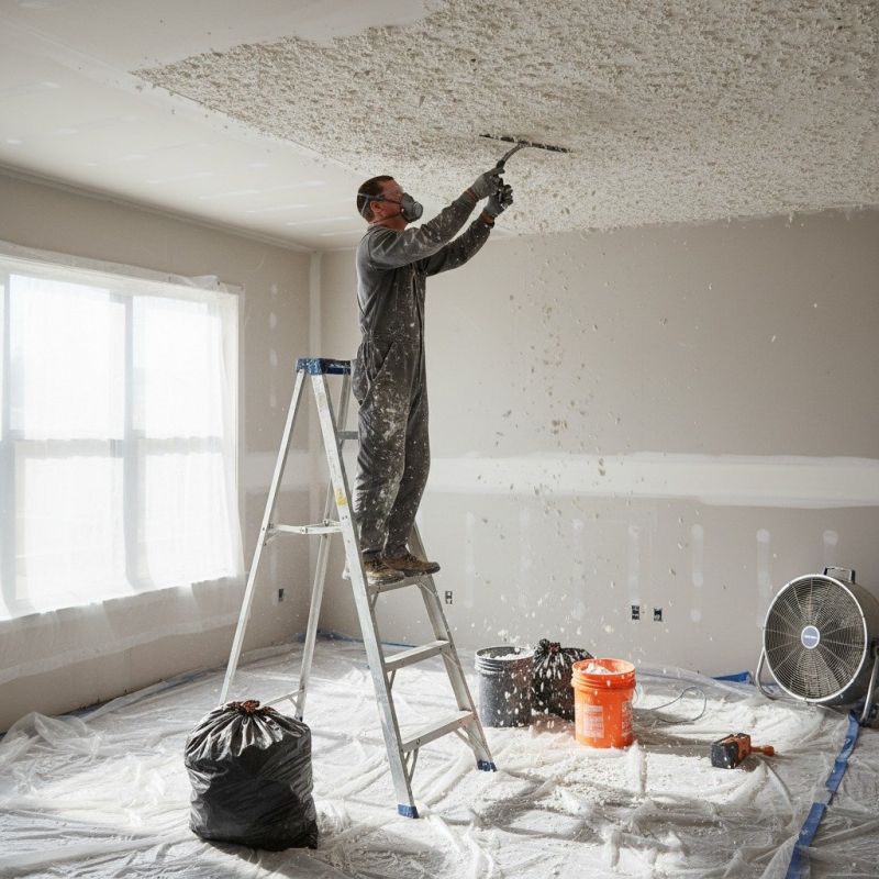 Knockdown Ceiling Removal in Waco, TX